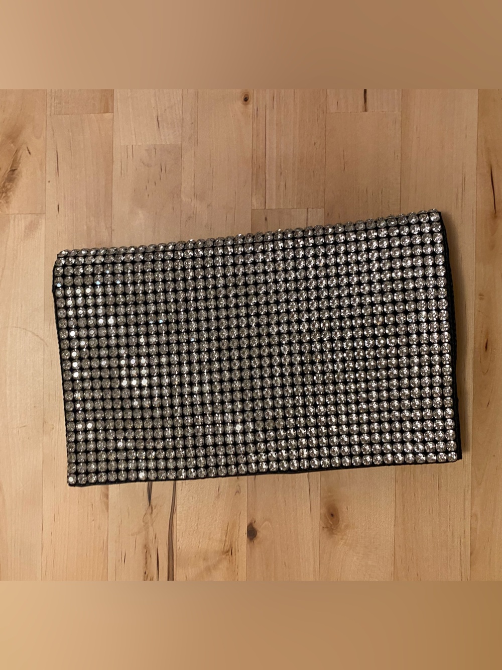 Crystal Black Mini Evening Clutch / Shoulder Bag